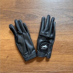 Women’s Black Riding Gloves - unbranded Equestrian